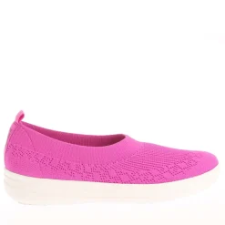 Fit Flop Uberknit Slip On Ballet Pumps in Violet