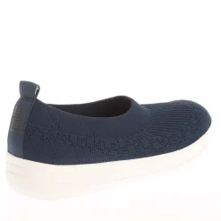Fit Flop Uberknit Slip On Ballet Pumps in Navy