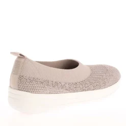 Fit Flop Uberknit Slip On Ballet Pumps in Mink