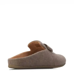Fit Flop Womens Chrissie II Haus e01 Bow Felt Slippers in Grey