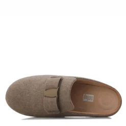 Fit Flop Womens Chrissie II Haus e01 Bow Felt Slippers in Grey