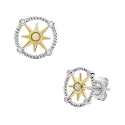 Fossil Stainless Steel Earrings in White