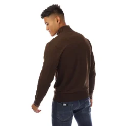 Fred Perry Half-Zip Sweatshirt in Brown