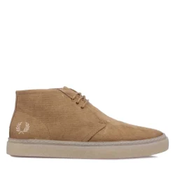 Fred Perry Hawley Corduroy Boots in Stone