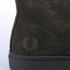 Fred Perry Hawley Suede Boots in Green