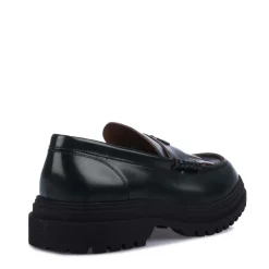 Fred Perry Leather Loafers in Green