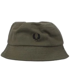 Fred Perry Pique Bucket Hat in Green