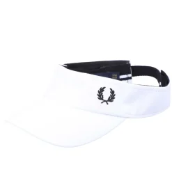 Fred Perry Pique Tennis Visor in White