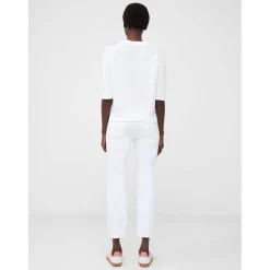 French Connection Crew Neck Relaxed Fit Sweater in White