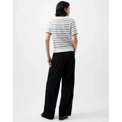 French Connection Crew Neck Regular Fit Sweater in White