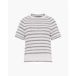 French Connection Crew Neck Regular Fit Sweater in White