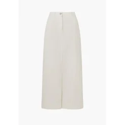 French Connection Denver Regular Fit Midi Skirt in Cream