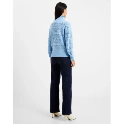 French Connection Linny Funnel Neck Regular Fit Sweater in Blue
