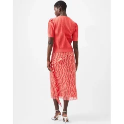 French Connection Lola Crew Neck Regular Fit Sweater in Red