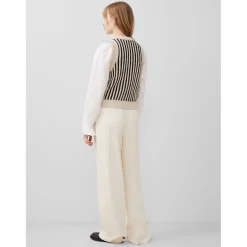 French Connection Moma Crew Neck Regular Fit Sweater in White