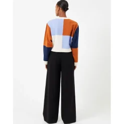 French Connection Whisper Palazzo Trousers in Black