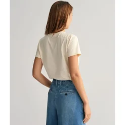 Gant Archive Shield T-Shirt in Cream