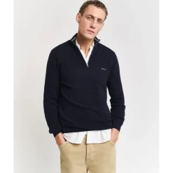 Gant Half Zip Jumper in Blue