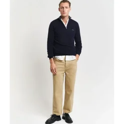 Gant Half Zip Jumper in Blue