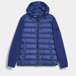 Gant Mixed Soft Shell Jacket in Navy