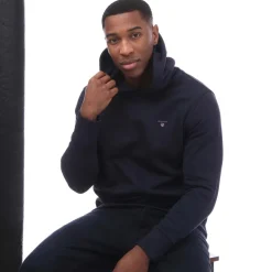 Gant Original Shield Logo Hoodie in Blue