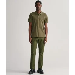 Gant Piqué Polo Shirt in Green