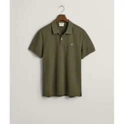 Gant Piqué Polo Shirt in Green