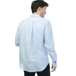 Gant Regular Fit Linen Shirt in Blue