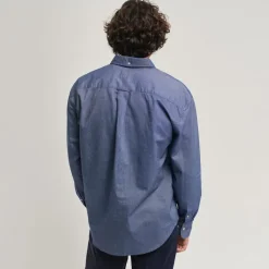 Gant Relaxed Fit Oxford Shirt in Blue
