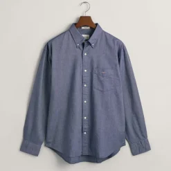 Gant Relaxed Fit Oxford Shirt in Blue