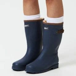 Gelert Fur Welly Boot Ladies in Blue