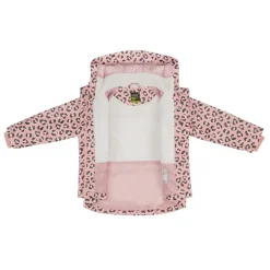 Gelert Hooded Rubber Rain Jacket Infants in Pink