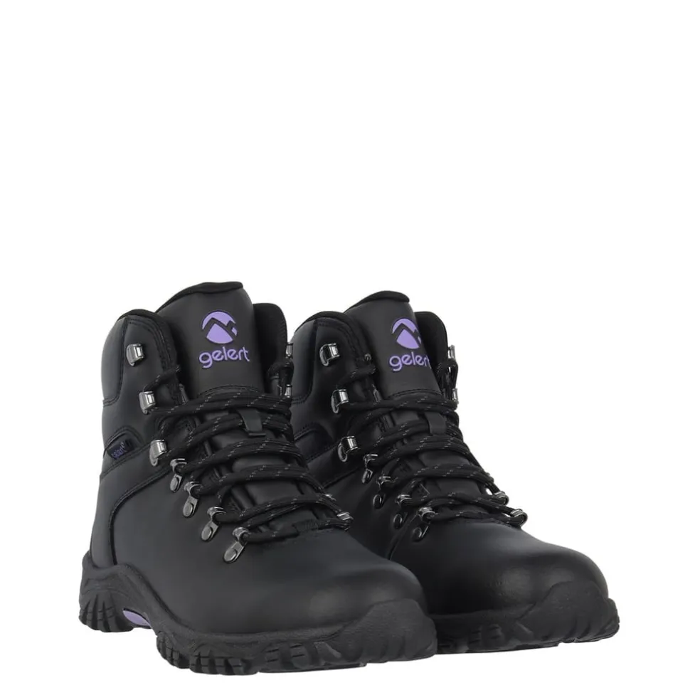 Gelert Leather Ladies Walking Boots in Black