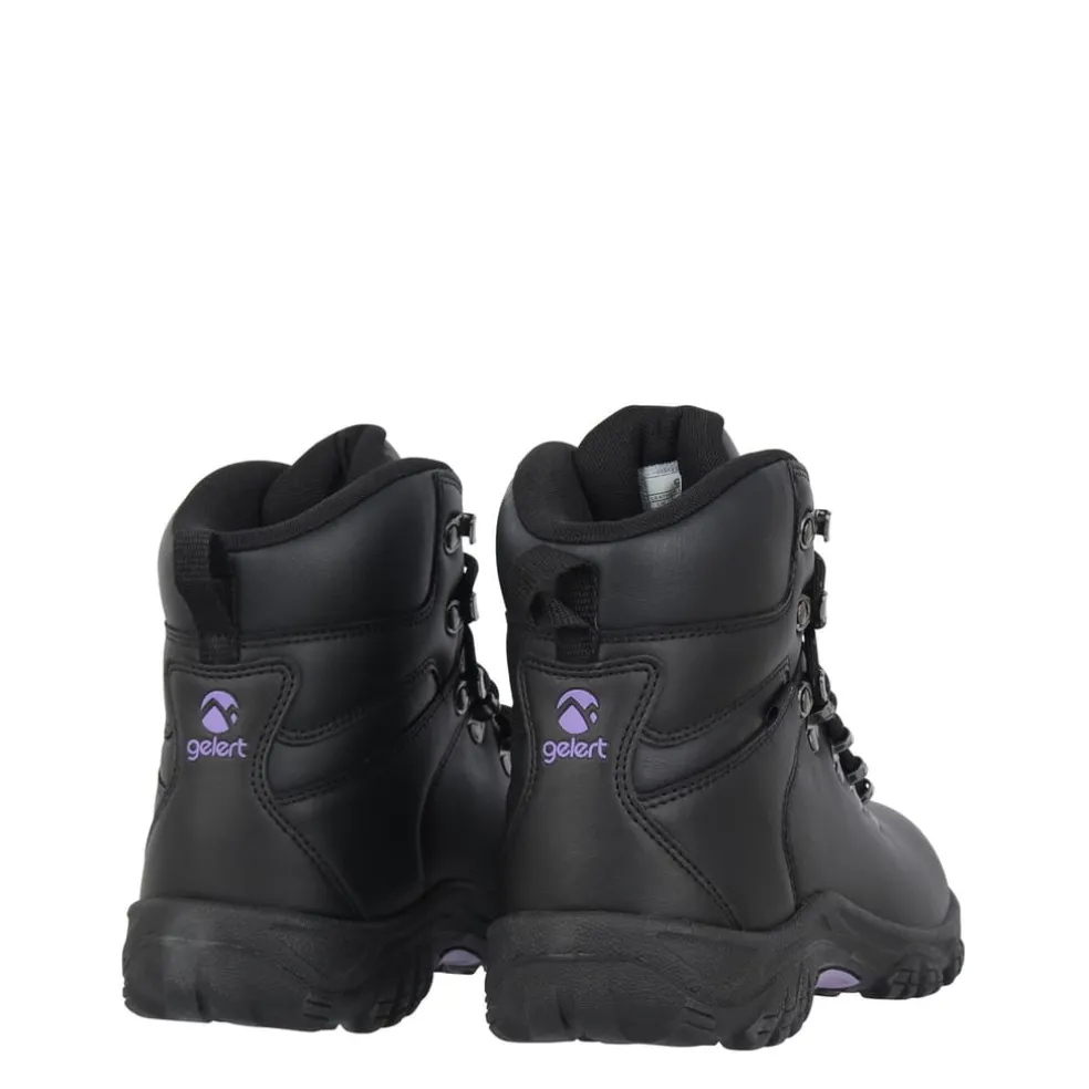 Gelert Leather Ladies Walking Boots in Black