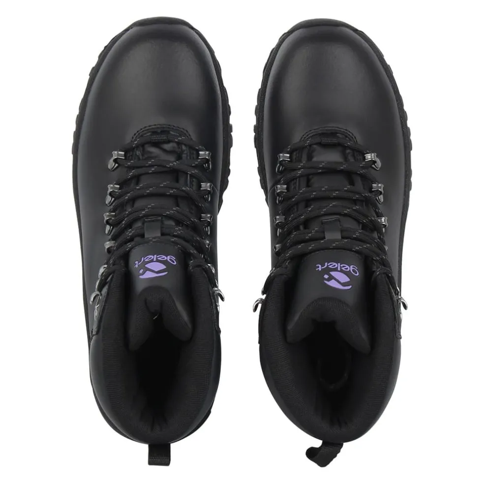 Gelert Leather Ladies Walking Boots in Black