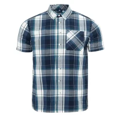 Giorgio Mens Short Sleeve Check Shirt in Blue