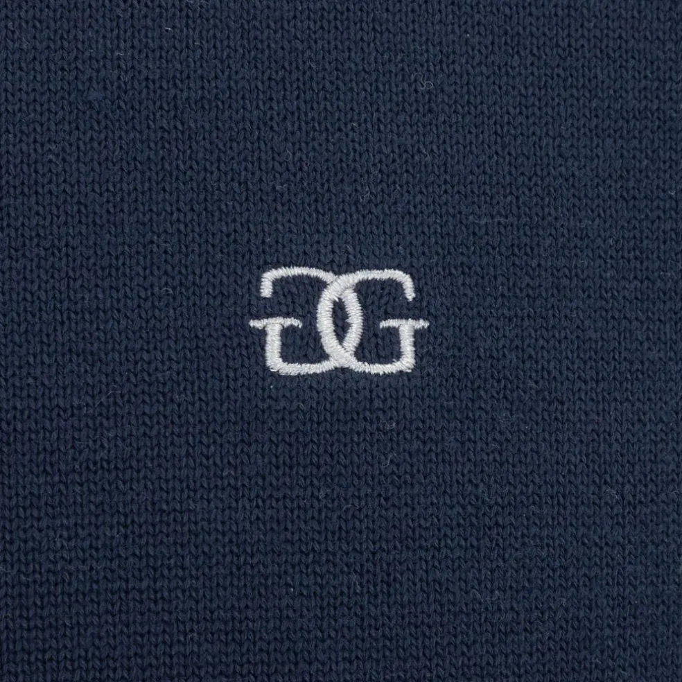 Giorgio Mens V Neck Classic Knitted Sweater in Blue