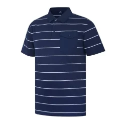 Giorgio Stripe Polo in Blue