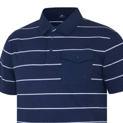 Giorgio Stripe Polo in Blue