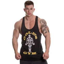 Golds Gym Joe Vest Mens in Black