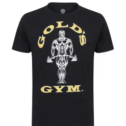 Golds Gym Mens Gym Muscle Joe T-Shirt in Black