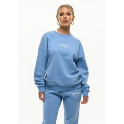 Good For Nothing Sweatshirt Powder Blue in Blue