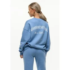 Good For Nothing Sweatshirt Powder Blue in Blue