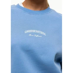 Good For Nothing Sweatshirt Powder Blue in Blue
