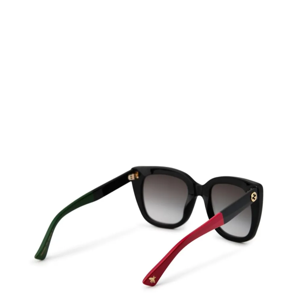 Gucci Interlocking G Cat Eye Sunglasses in Black