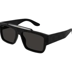 Gucci Logo Bar Sunglasses in Black