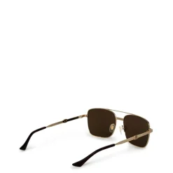 Gucci Square Frame Sunglasses in Gold
