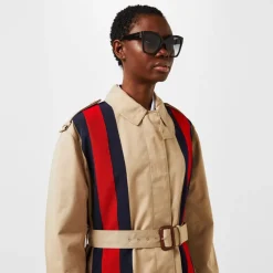 Gucci Square Graduated Sunglasses in Black