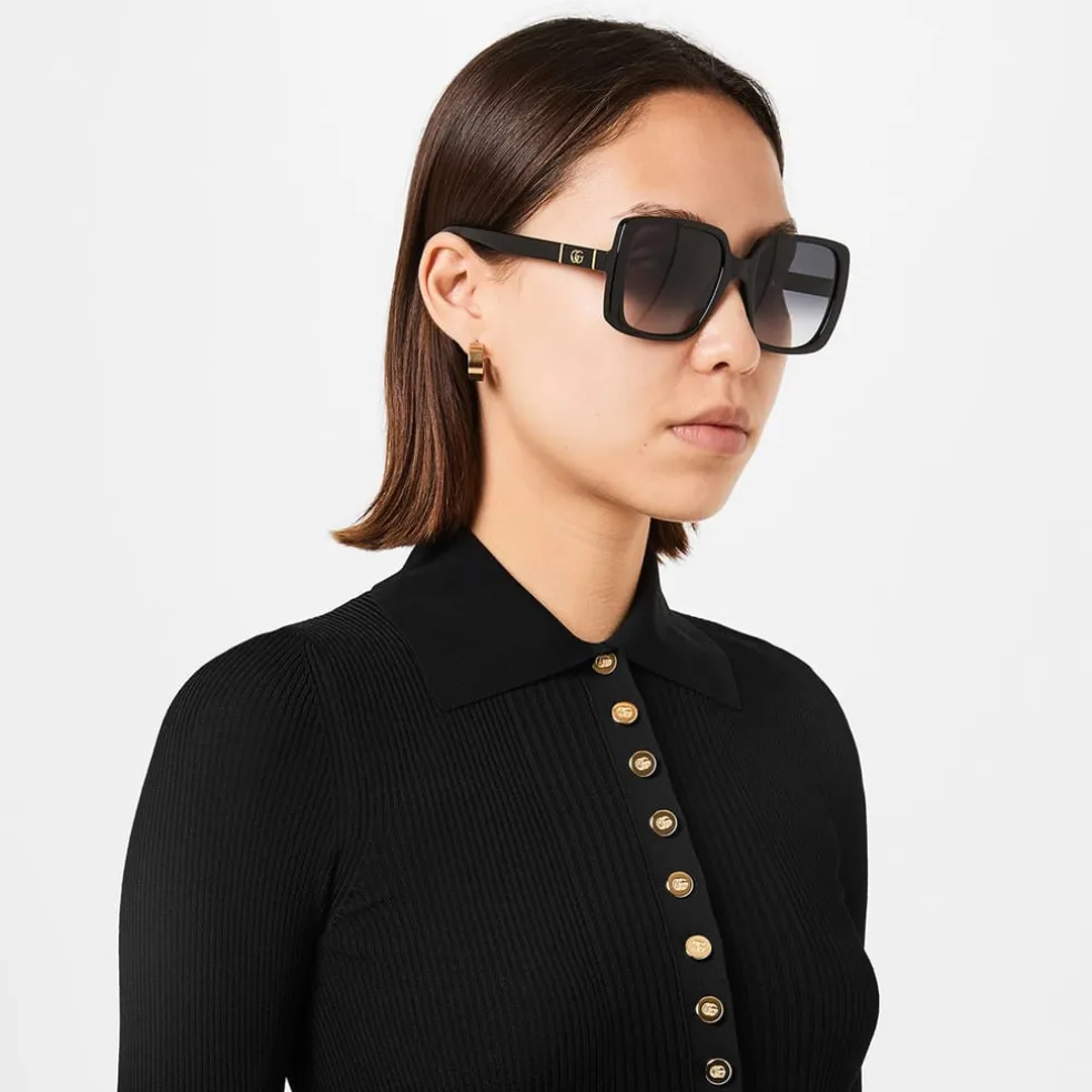 Gucci Square Sunglasses in Grey