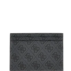 Guess Erica Card Holder with Logo in Black